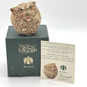 Harmony Kingdom Roly Poly Brando Cairn Terrier Dog Figurine Adam Binder Boxed